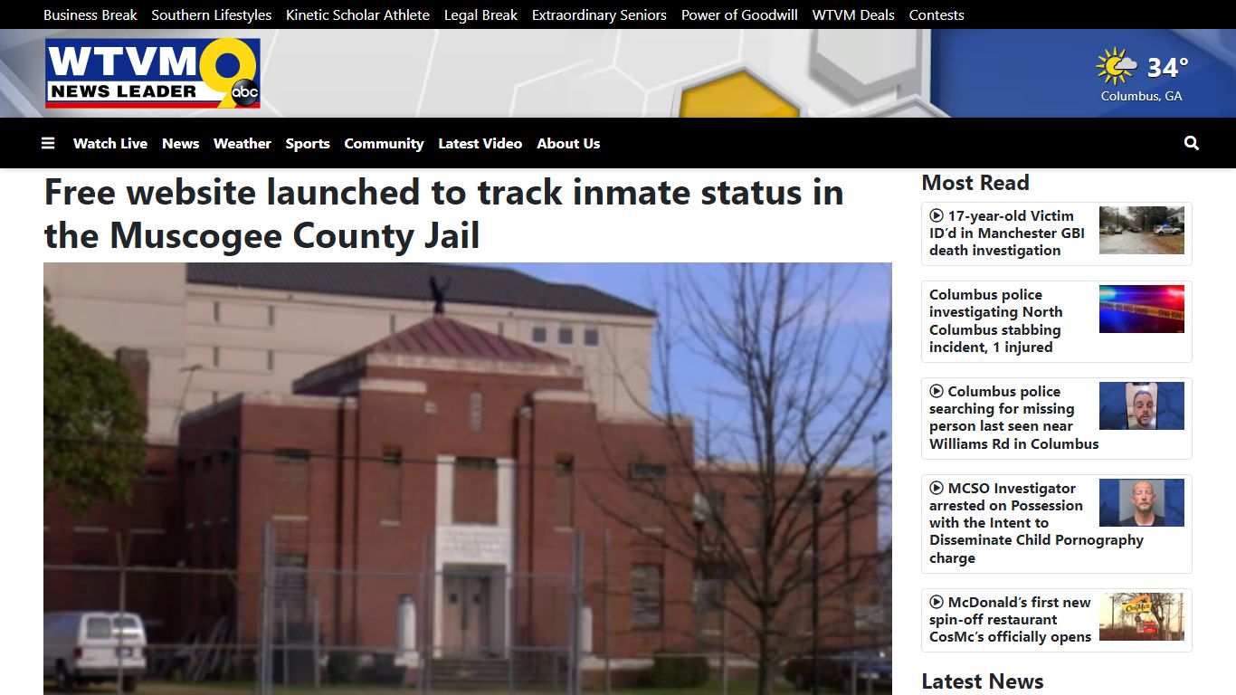 Free website launched to track inmate status in the Muscogee County Jail